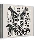 Monochrome Menagerie Canvas Art Canvas Bigger Than Life   