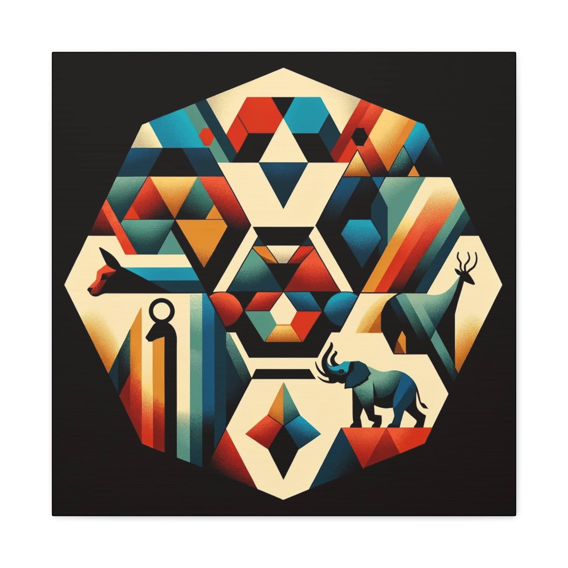 Geometric Wilderness Odyssey Canvas Canvas Bigger Than Life   