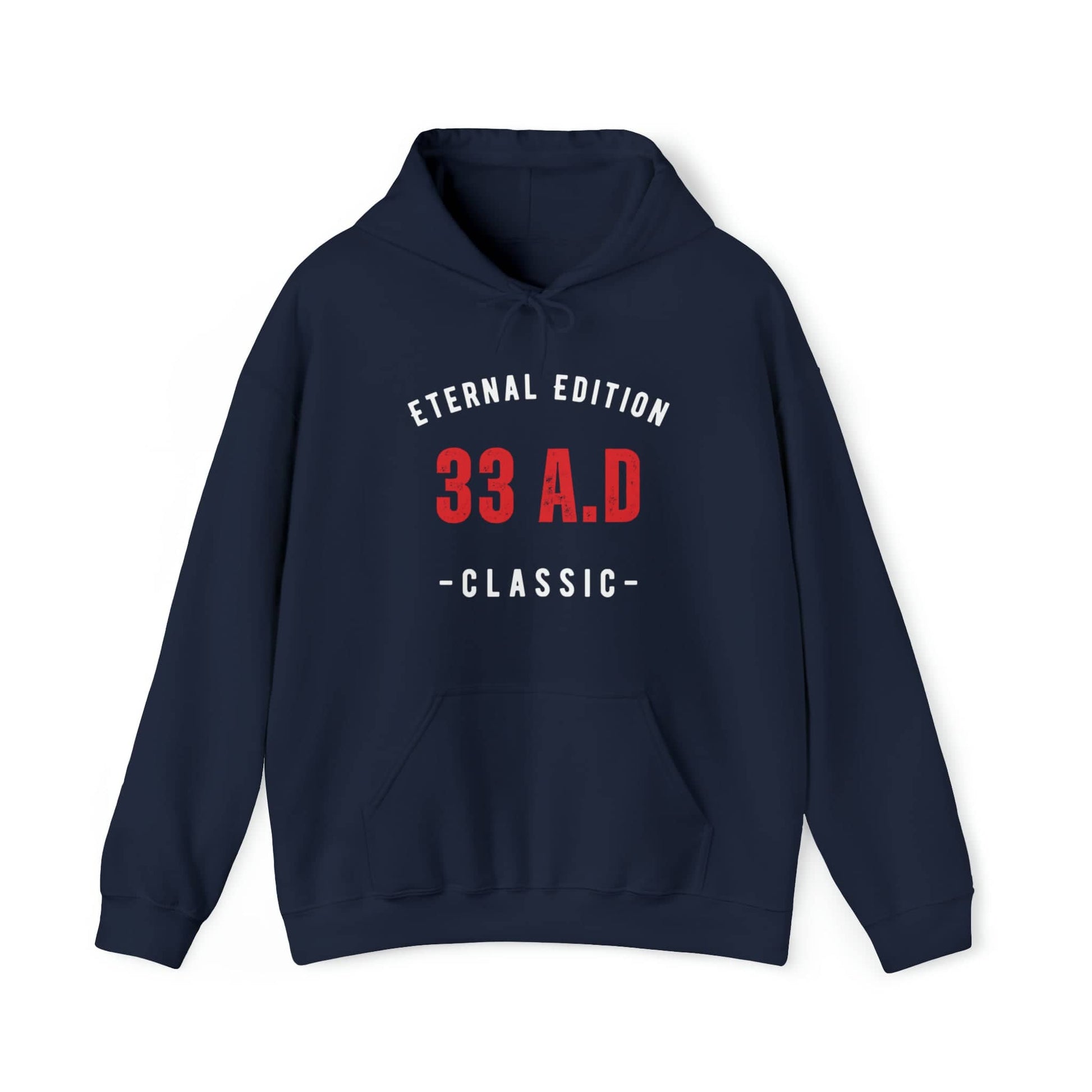 Eternal Edition Classic: Timeless Faith' Unisex Hoodie Hoodie Bigger Than Life Navy S 