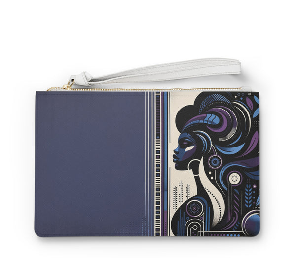 Ethereal Grace: Afrocentric Art Clutch