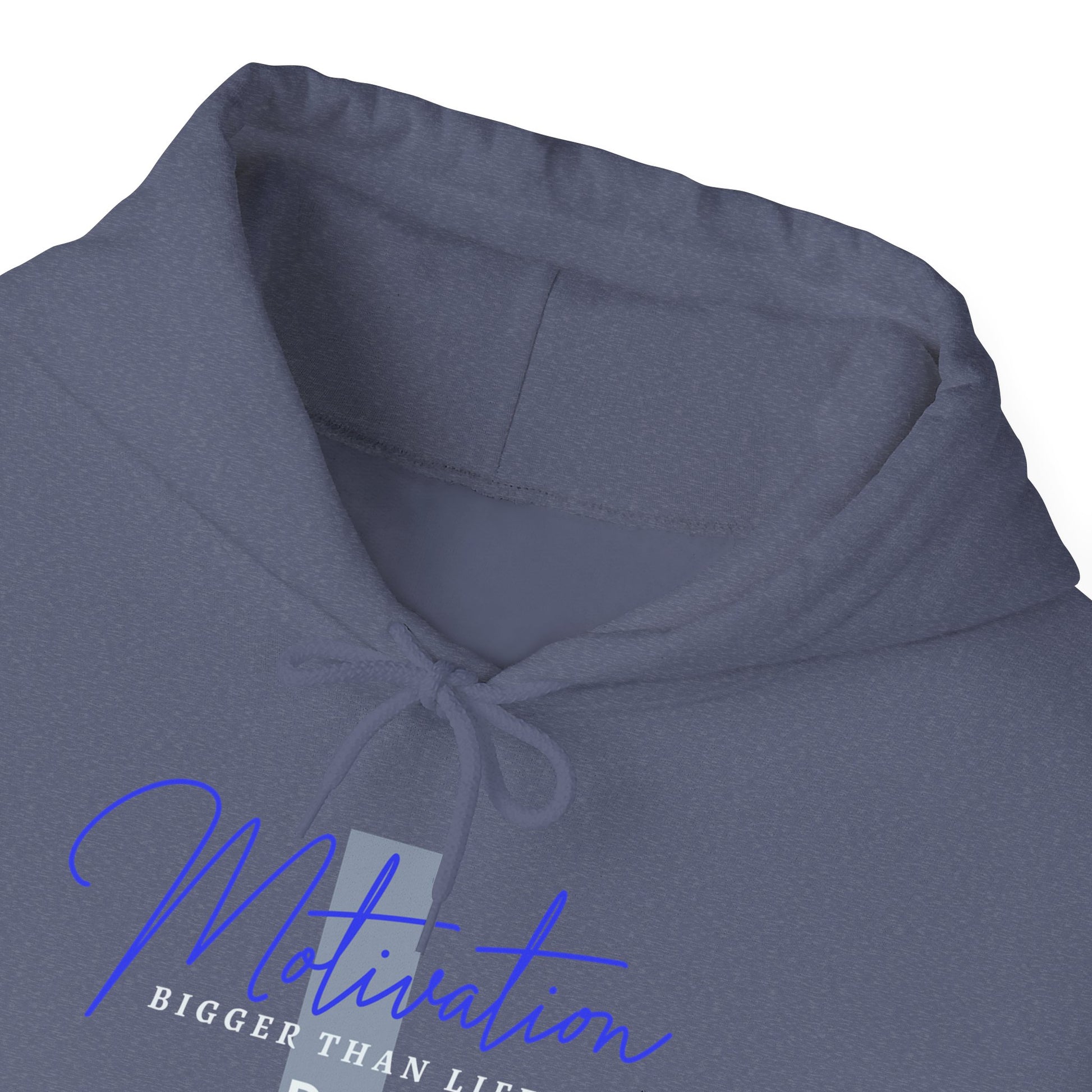 Persevere Hoodie - Motivation Unisex Heavy Blend Hooded Sweatshirt in L heather navy, a versatile piece for casual wear