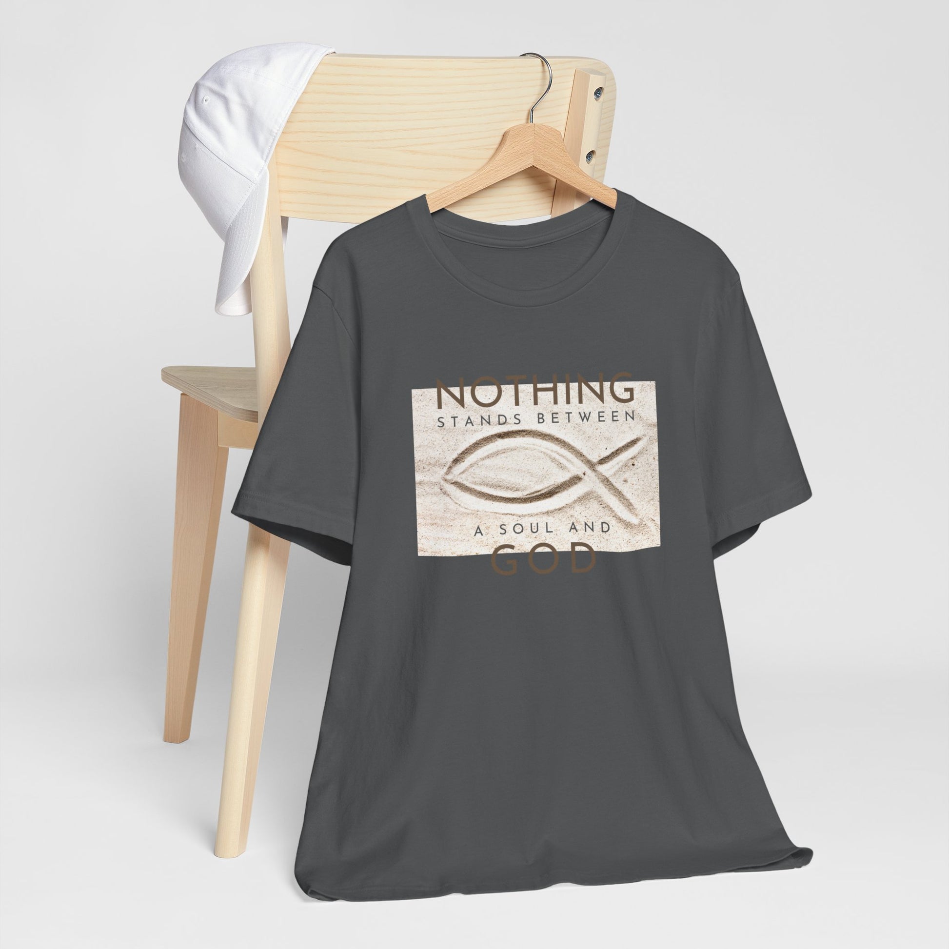 SoulSync A Soul Connection Unisex Tee in M natural, crafted for comfort and S style