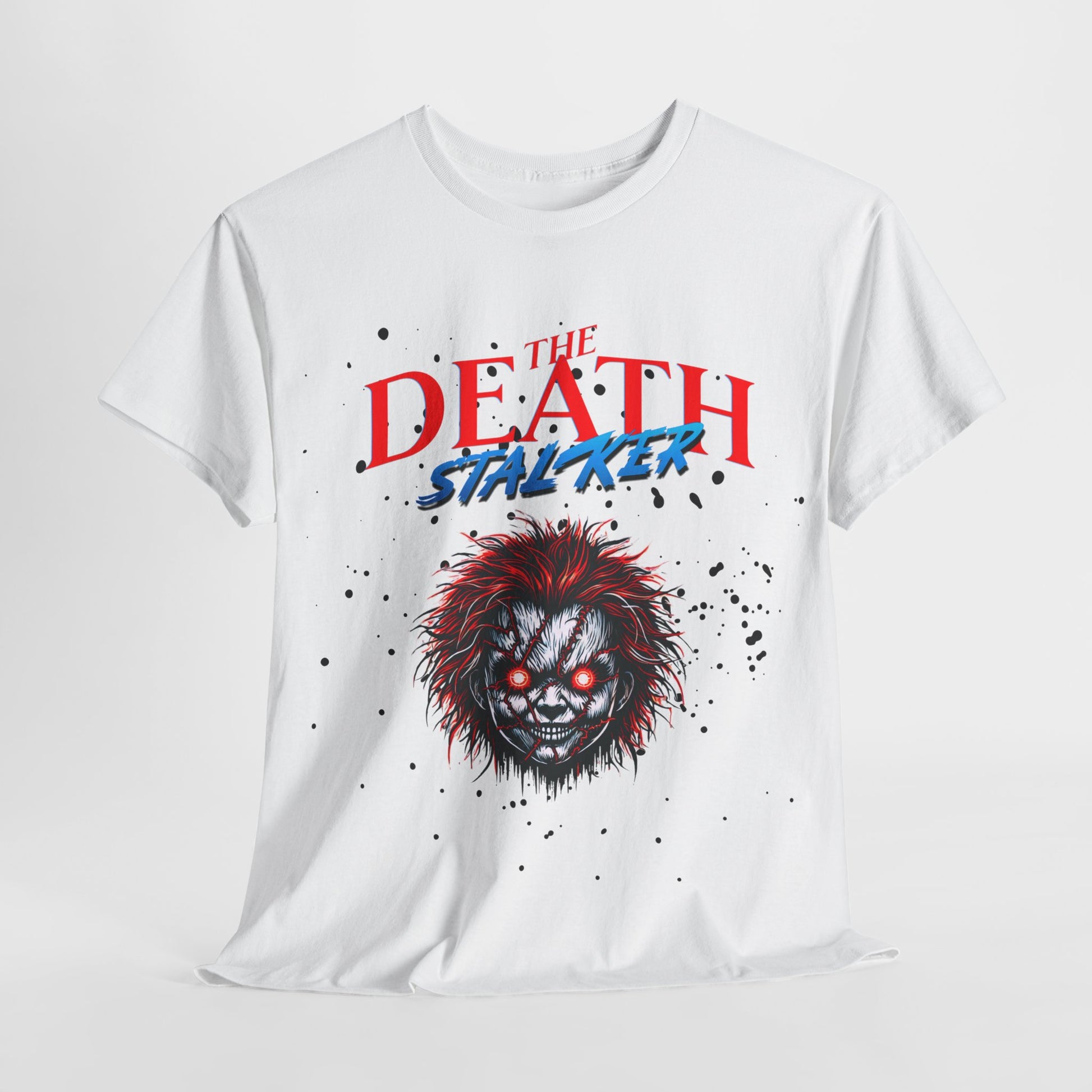 The Death Stalker Unisex Heavy Cotton Tee - Bold Horror-Inspired Design