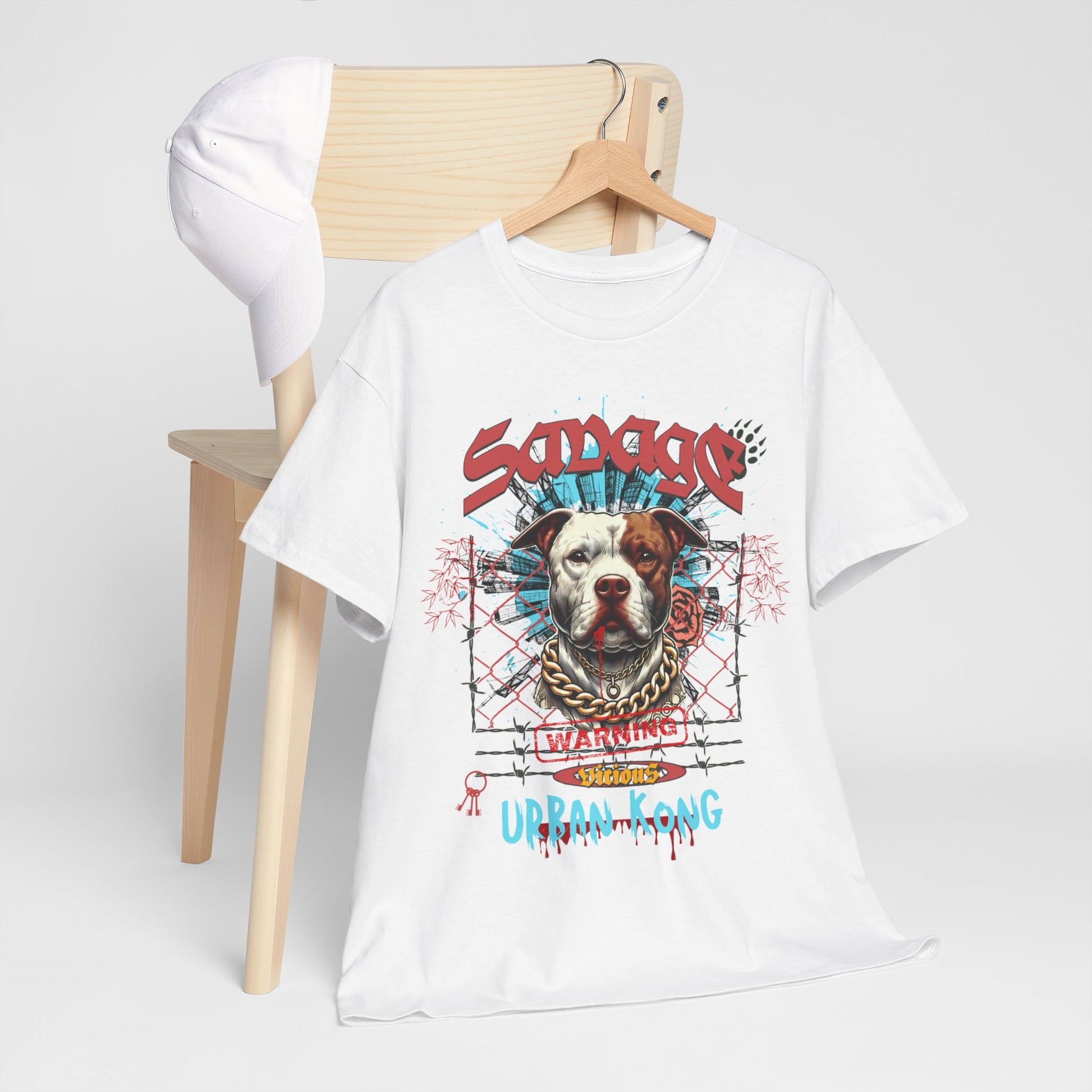 Savage Urban Kong T-Shirt - Bigger Than Life Fashions in L ash, ideal for bold, expressive Streetwear Looks