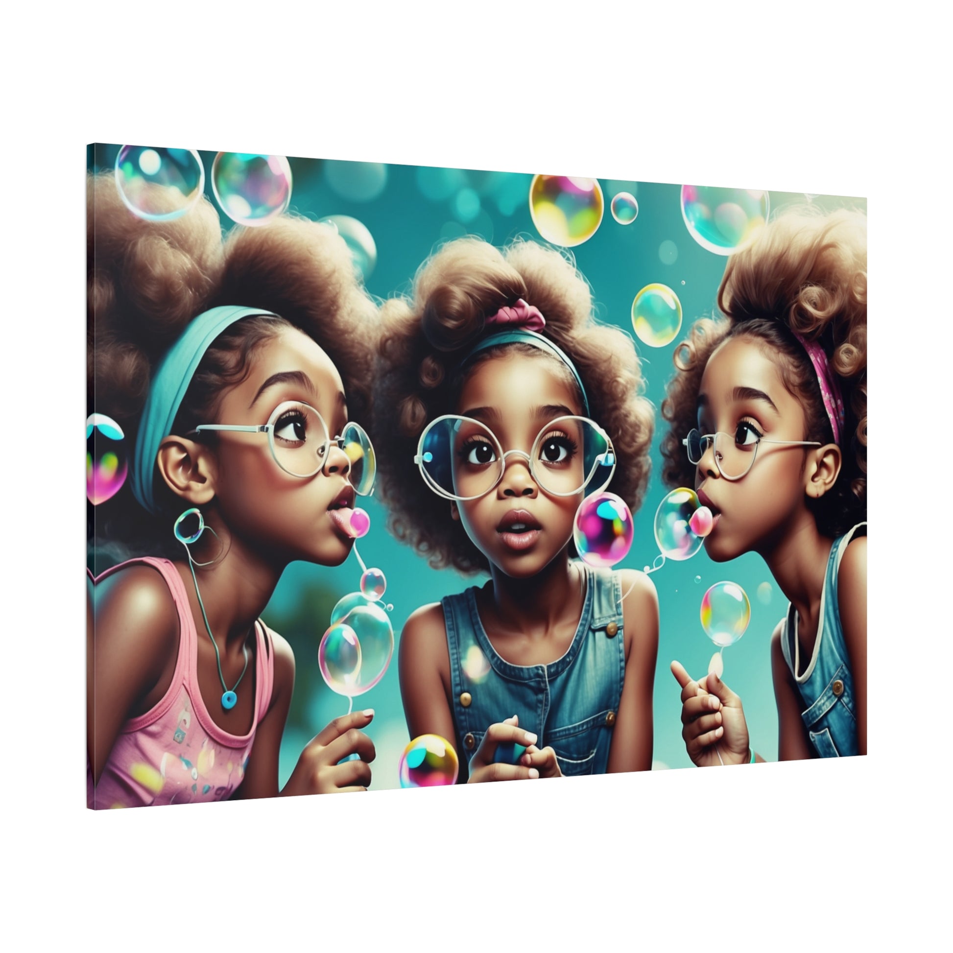 Bubble Dreams Canvas Art – A Playful Journey of Wonder and Joy