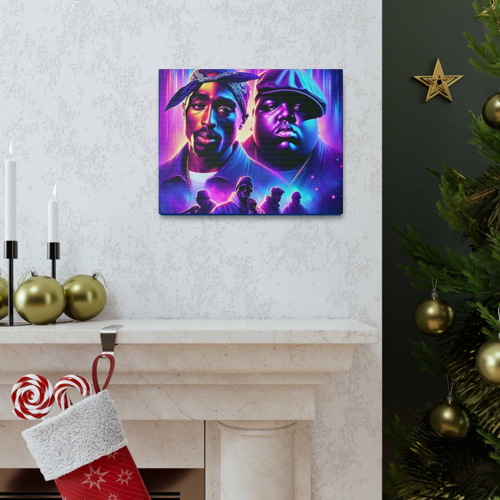 Hip-Hop Legends: The Luminaries Canvas Canvas Printify   