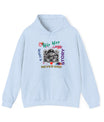 Hip Hop Bear Hoodie Unisex Heavy Blend Hooded Sweatshirt in M carolina blue, a versatile piece for casual wear