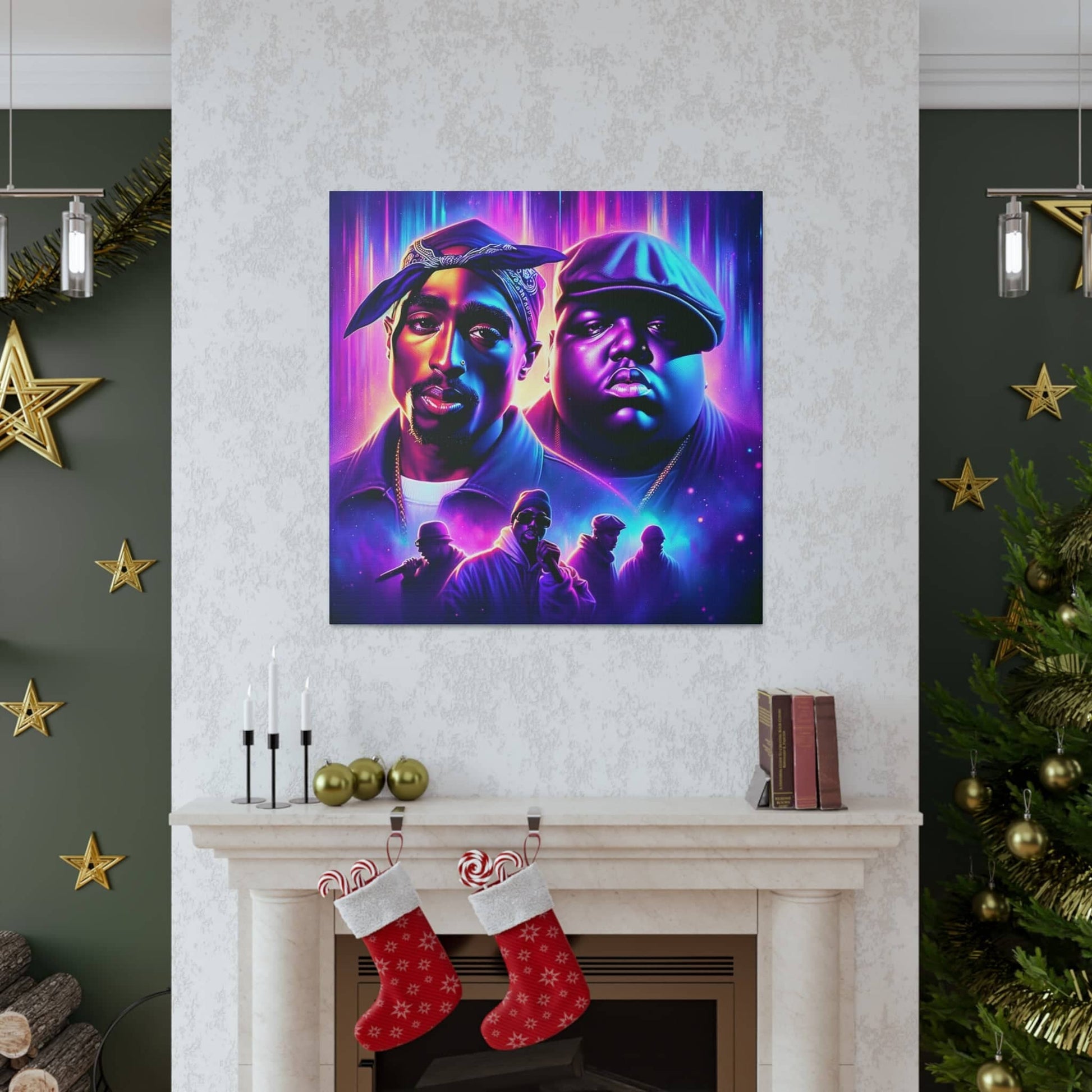 Hip-Hop Legends: The Luminaries Canvas Canvas Printify   