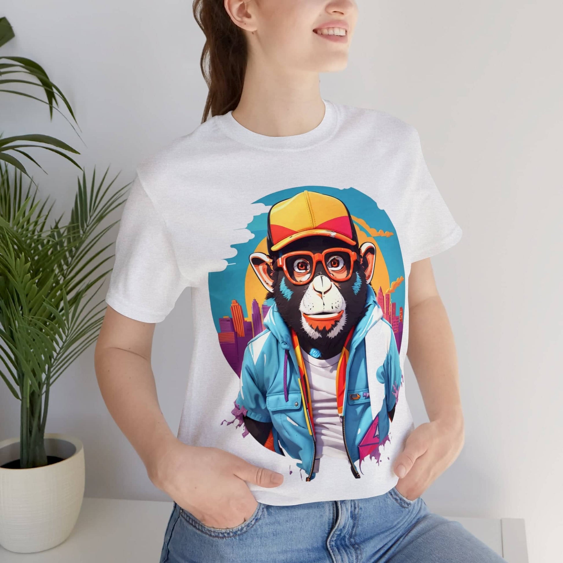 "Limited Edition Graffiti Gorilla: Urban Hip-Hop Graphic Tee for the Trendy Streetwear Connoisseur" T-Shirt Bigger Than Life Ash S 