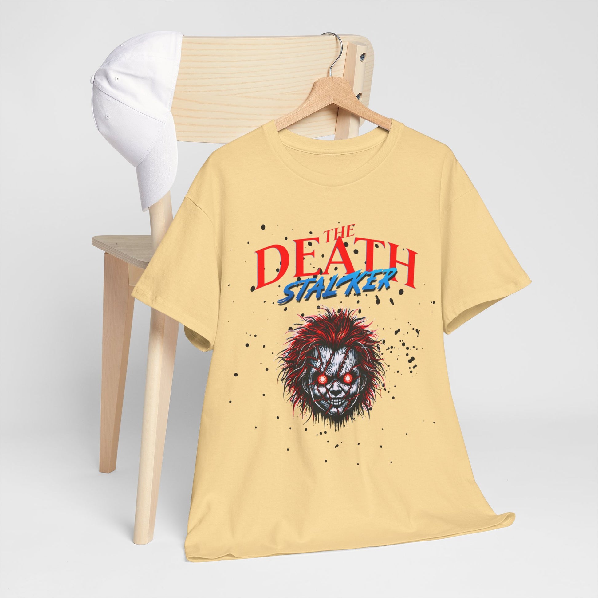 The Death Stalker Unisex Heavy Cotton Tee - Bold Horror-Inspired Design