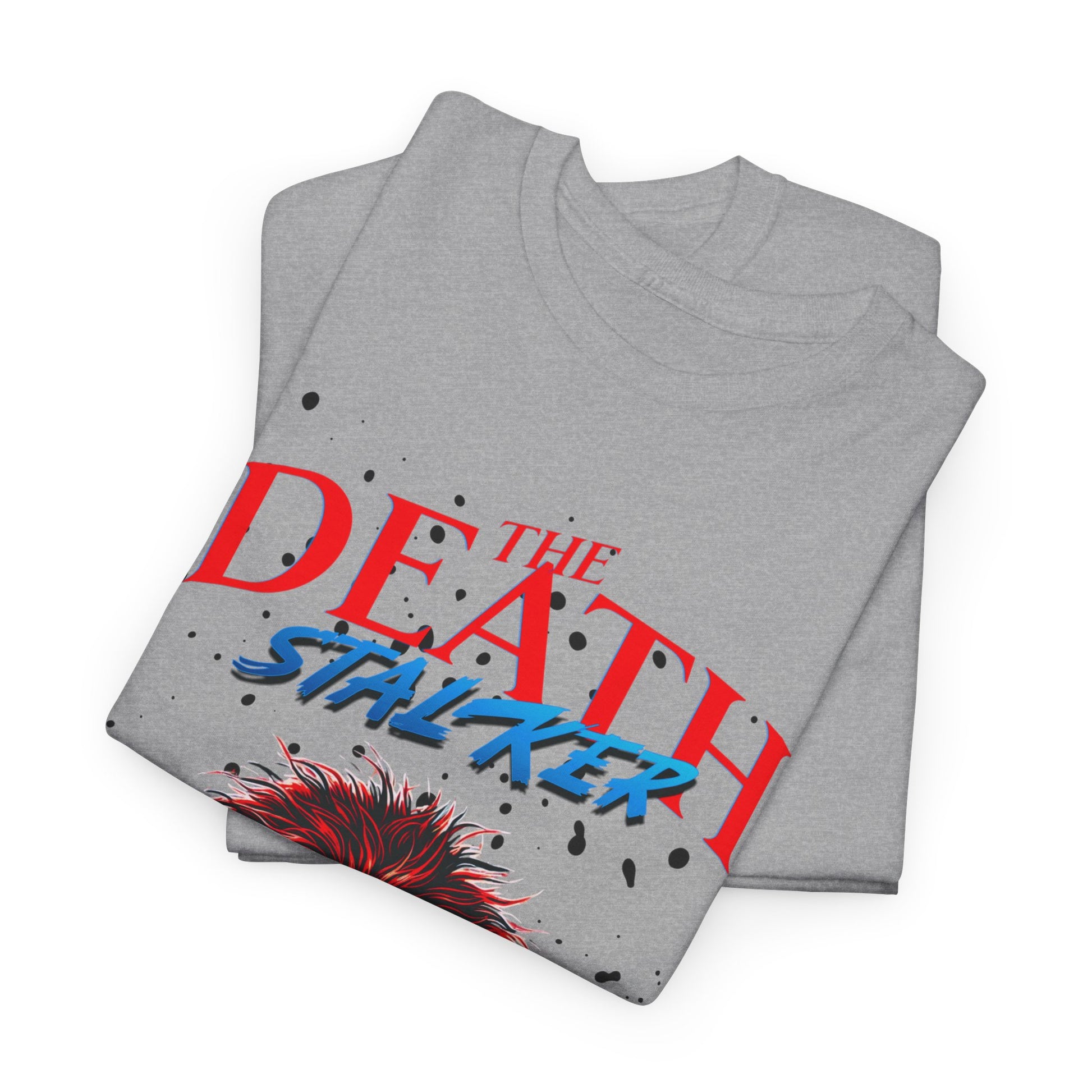 The Death Stalker Unisex Heavy Cotton Tee - Bold Horror-Inspired Design