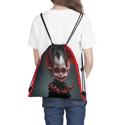 Vampire Kiddo's Loot Bag: Gather Your Treats with this Fang-tastic Drawstring Bag Bags Bigger Than Life   