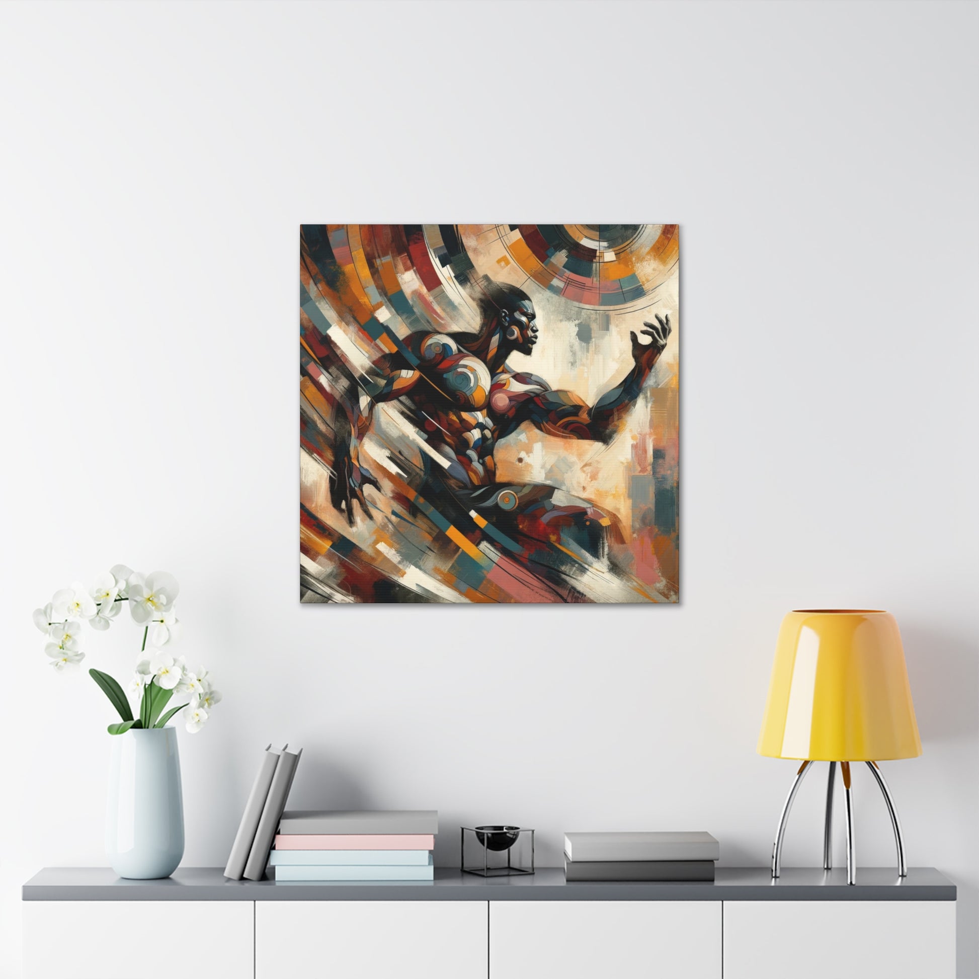 Celestial Rhythms Canvas Art: Cosmic Elegance Meets Modern Motion