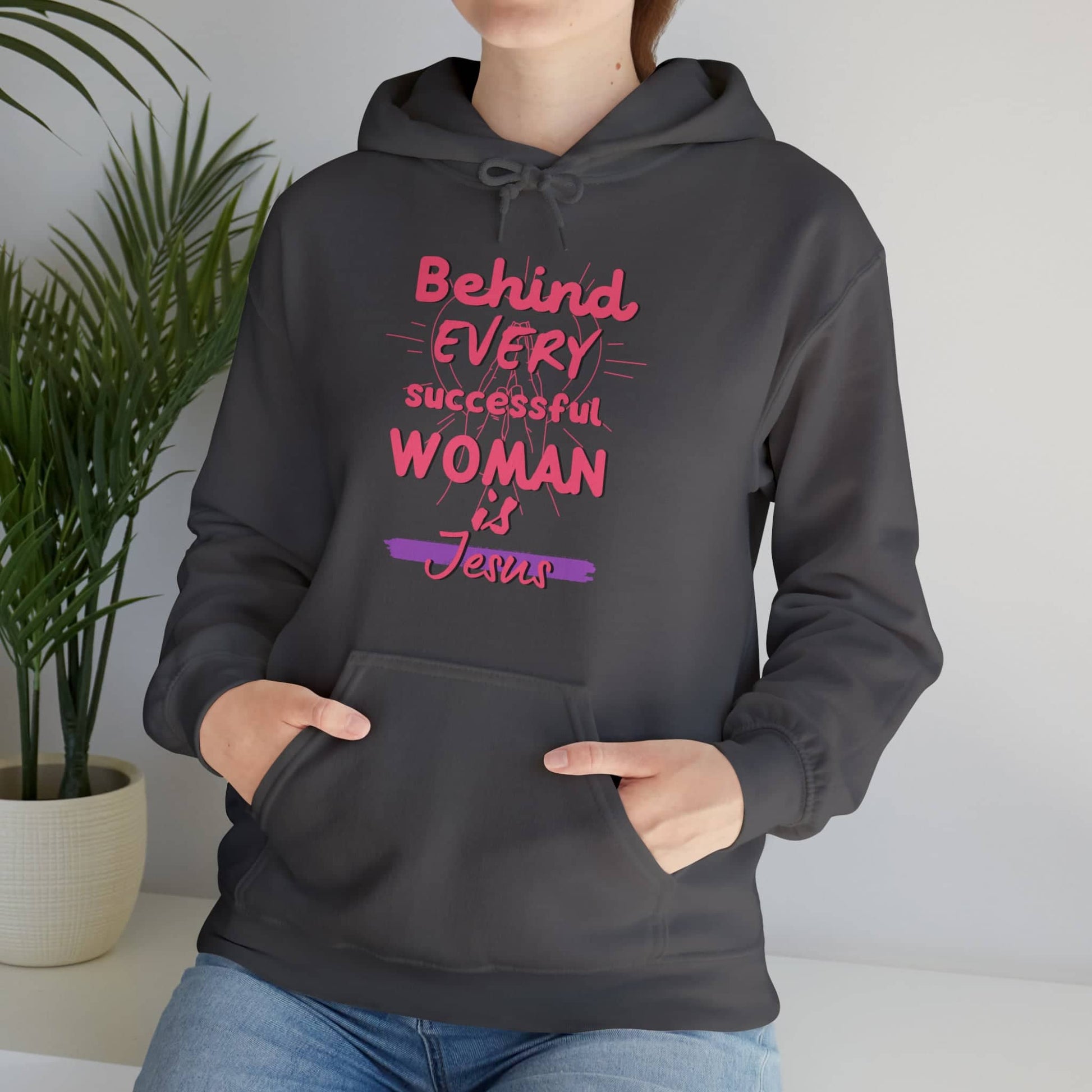 Successful Woman Christian' Unisex Hoodie Hoodie Bigger Than Life Charcoal S 