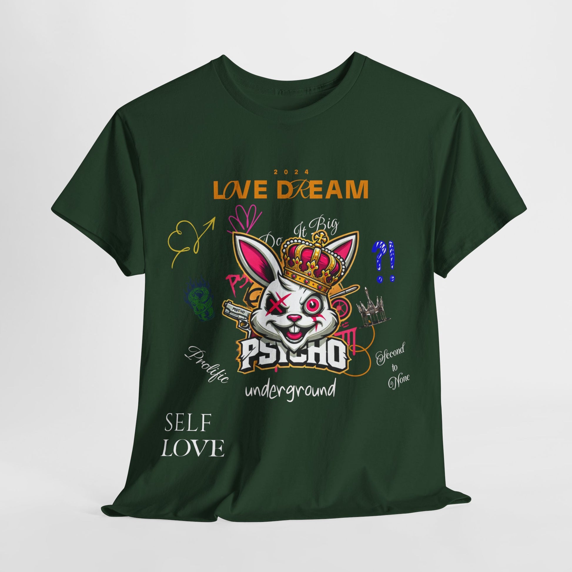 Psycho Bunny “Love Dream” Streetwear Graphic Tee