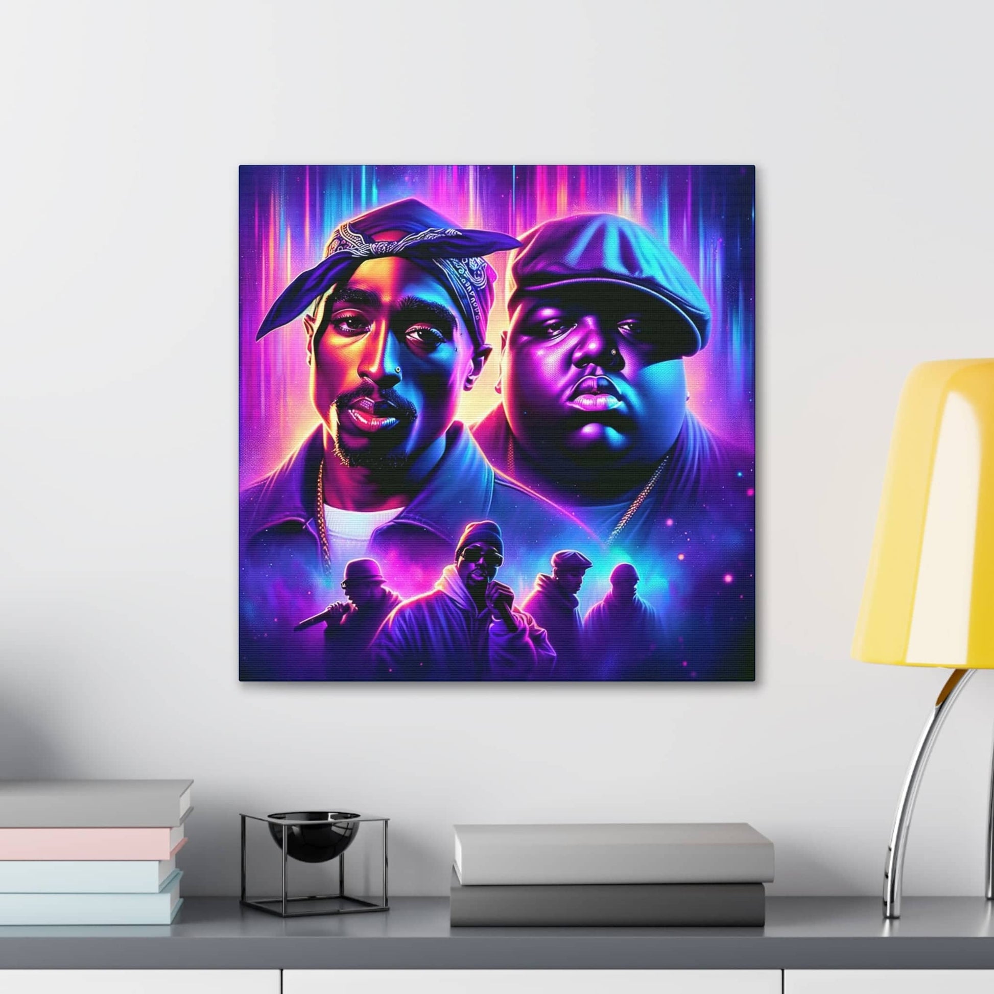 Hip-Hop Legends: The Luminaries Canvas Canvas Printify   