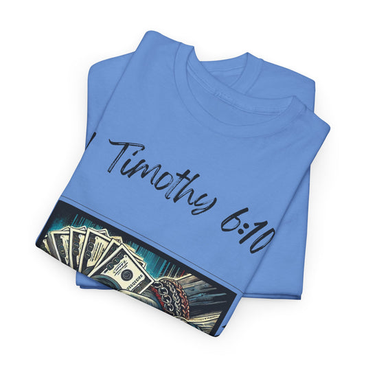 Money and Faith Graphic Tee Unisex Heavy Cotton Tee in S Sand, perfect for S staying on-trend in any S season