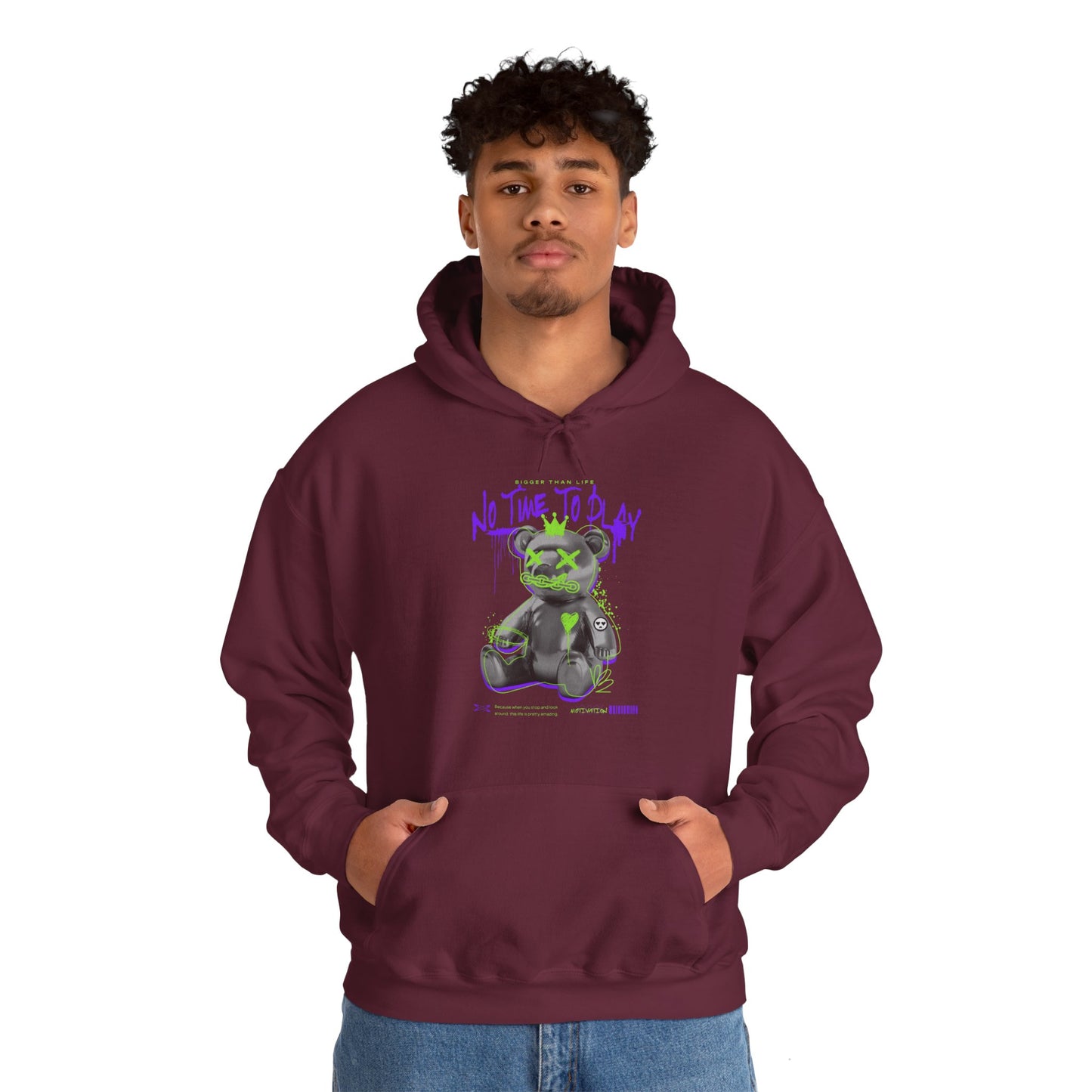 Hustle Bear Unisex Heavy Blend™ Hooded Sweatshirt