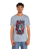 Hip-Hop Harmony Tee Streetwear Graffiti Boombox Mic: Music Notes Infused Hip-Hop Harmony T-Shirt T-Shirt Bigger Than Life Light Blue S 