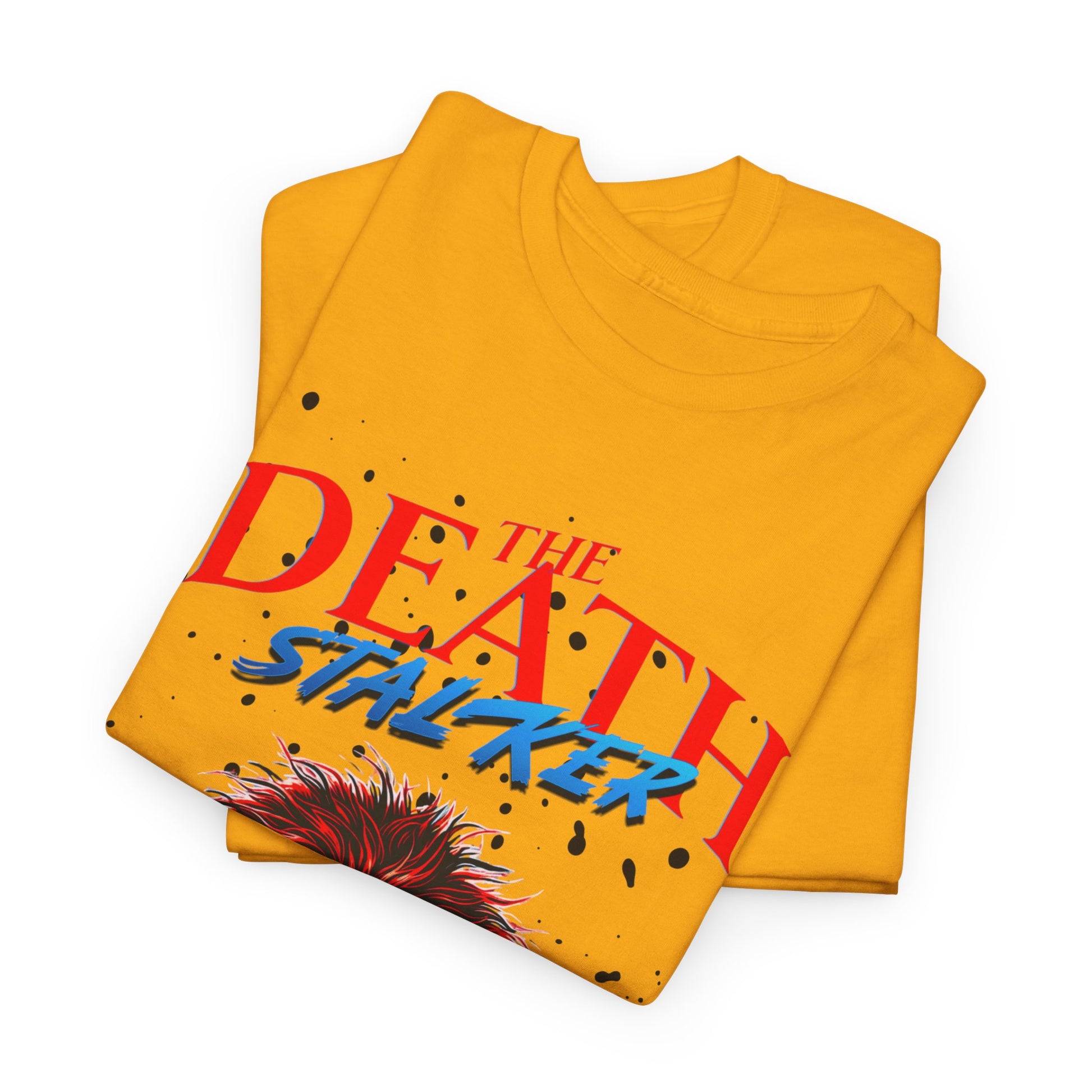 The Death Stalker Unisex Heavy Cotton Tee - Bold Horror-Inspired Design