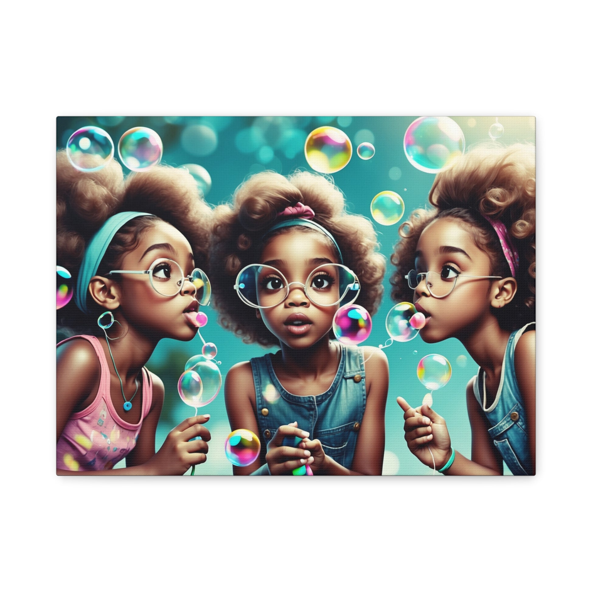 Bubble Dreams Canvas Art – A Playful Journey of Wonder and Joy