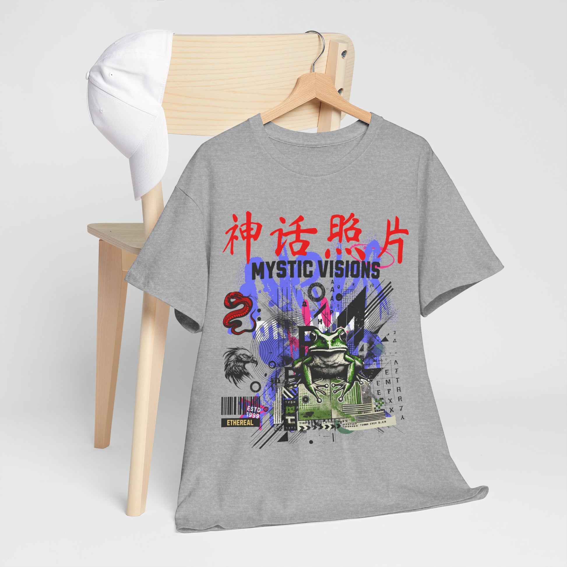 Futuristic Frog Unisex Heavy Cotton Tee