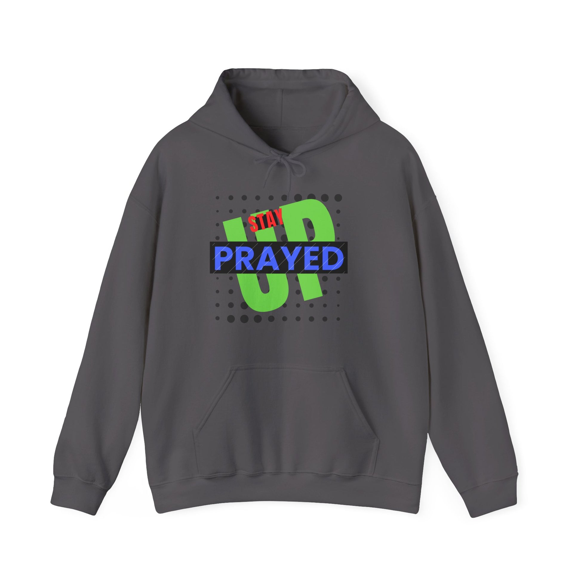 Stay Prayed Up Unisex Hoodie in S Military green, perfect for S staying on-trend in any S season