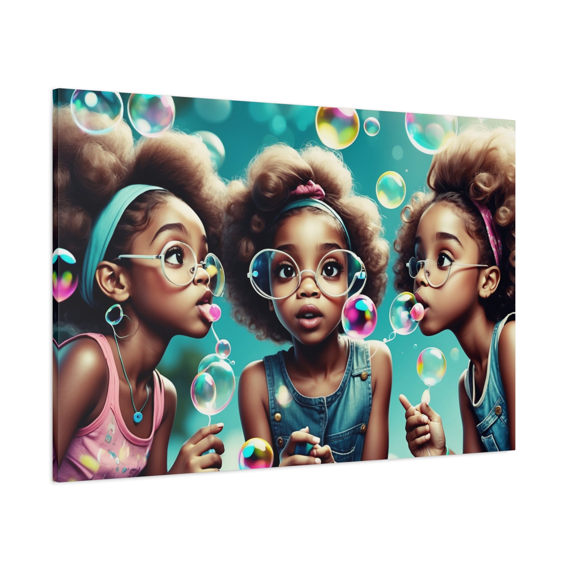 Bubble Dreams Canvas Art – A Playful Journey of Wonder and Joy