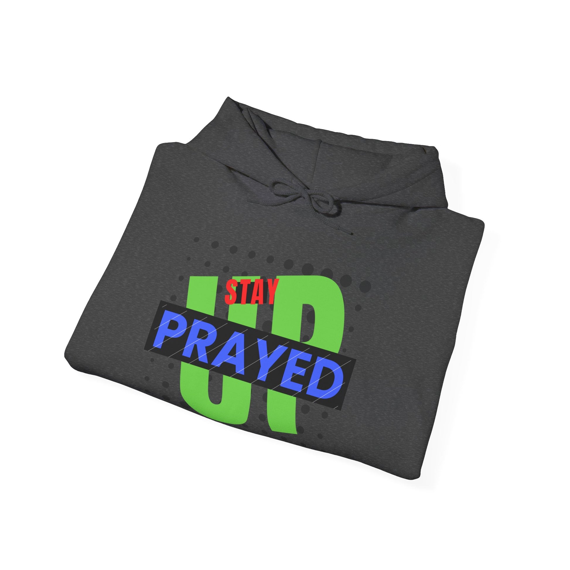 Stay Prayed Up Unisex Hoodie in M irish green, a must-have for everyday fashion