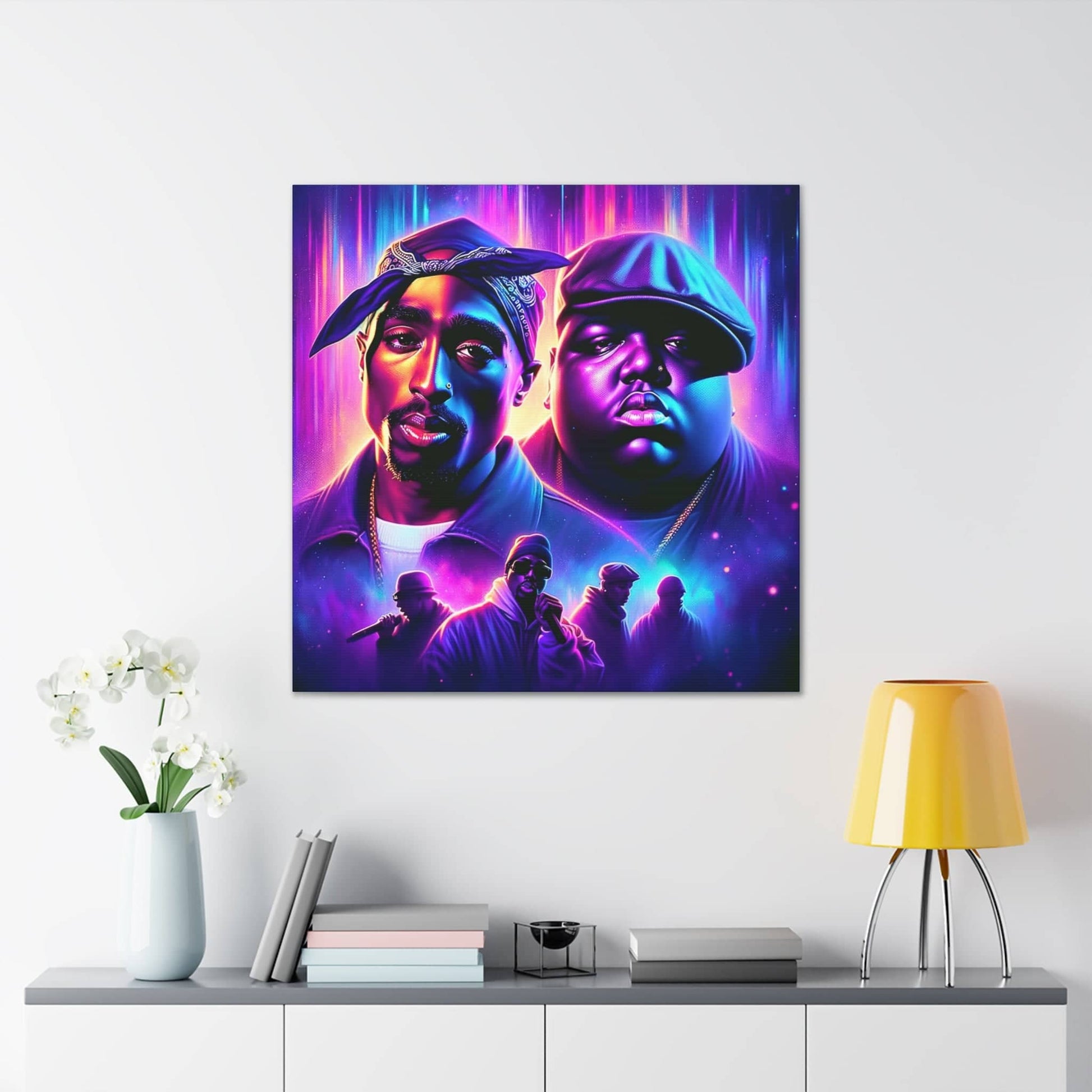 Hip-Hop Legends: The Luminaries Canvas Canvas Printify   