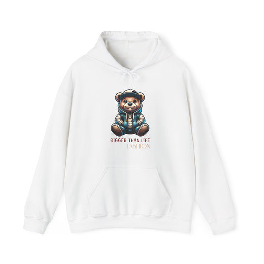 Streetwise Teddy Hoodie Unisex Heavy Blend in S white, crafted with polyester cotton, perfect for S staying on-trend in any S season