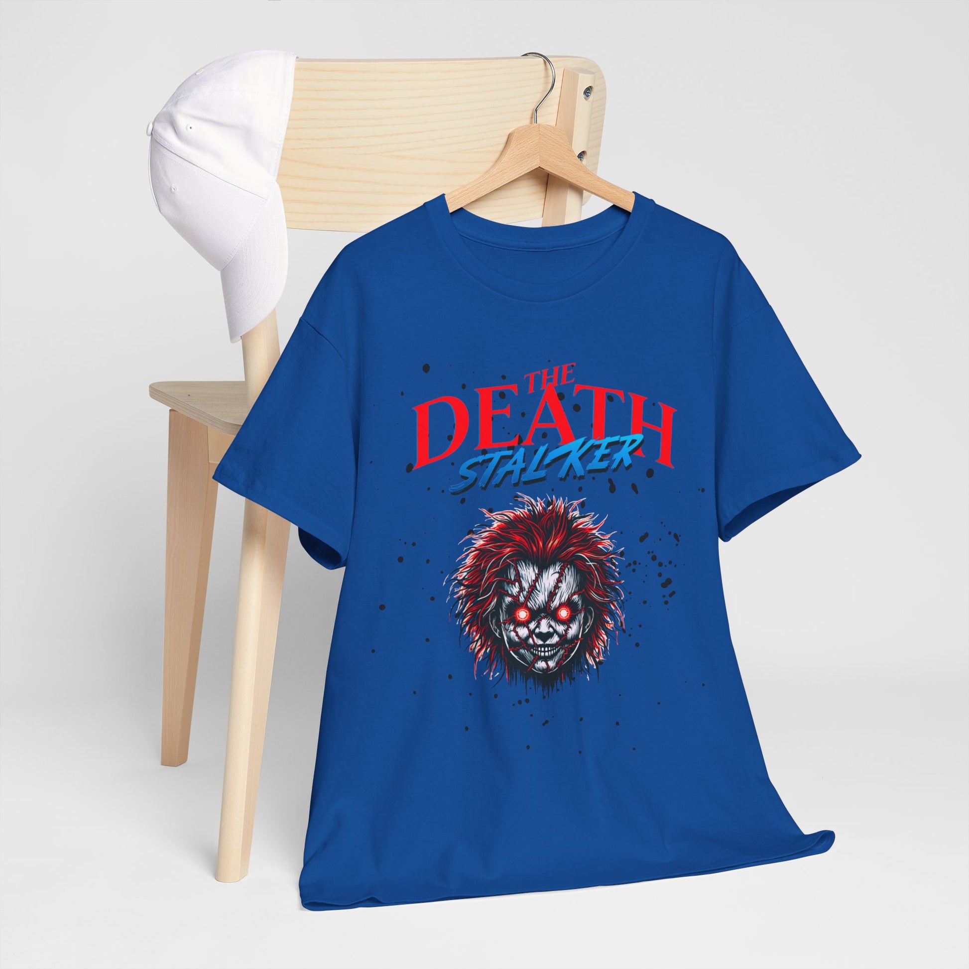 The Death Stalker Unisex Heavy Cotton Tee - Bold Horror-Inspired Design