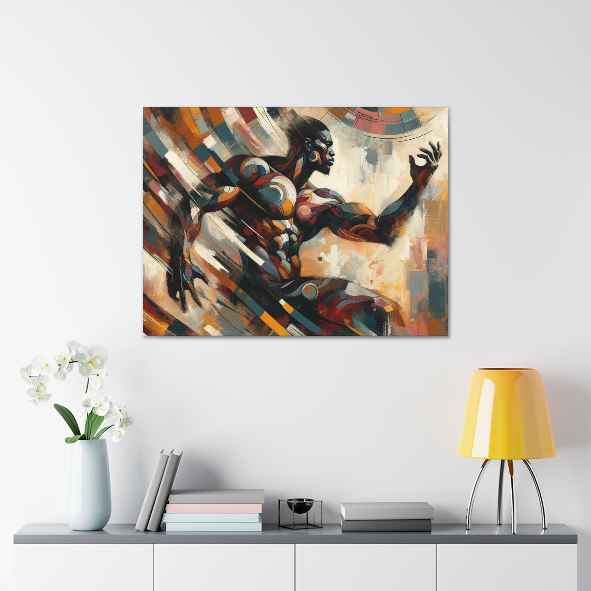 Celestial Rhythms Canvas Art: Cosmic Elegance Meets Modern Motion