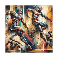 Athletic Motion Canvas Art in 1.25 6 x 6, a must-have for everyday fashion