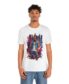 Hip-Hop Harmony Tee Streetwear Graffiti Boombox Mic: Music Notes Infused Hip-Hop Harmony T-Shirt T-Shirt Bigger Than Life White S 