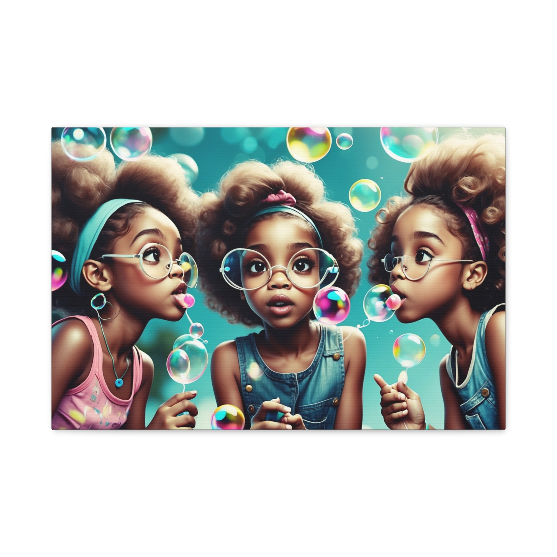 Bubble Dreams Canvas Art – A Playful Journey of Wonder and Joy