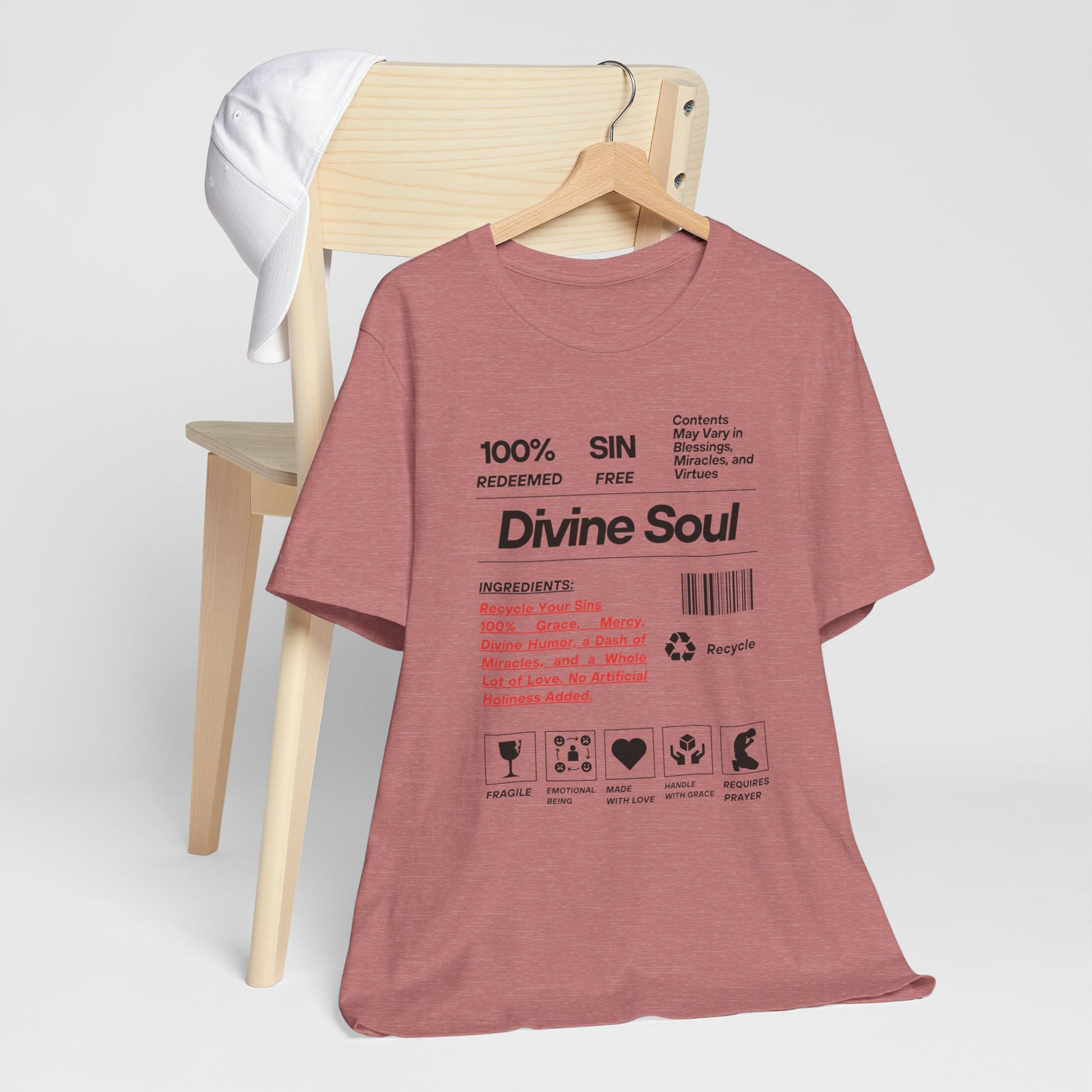 Divine Soul The Spiritual Essence Unisex Tee in L white, crafted for comfort and S style