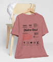 Divine Soul The Spiritual Essence Unisex Tee in L white, crafted for comfort and S style