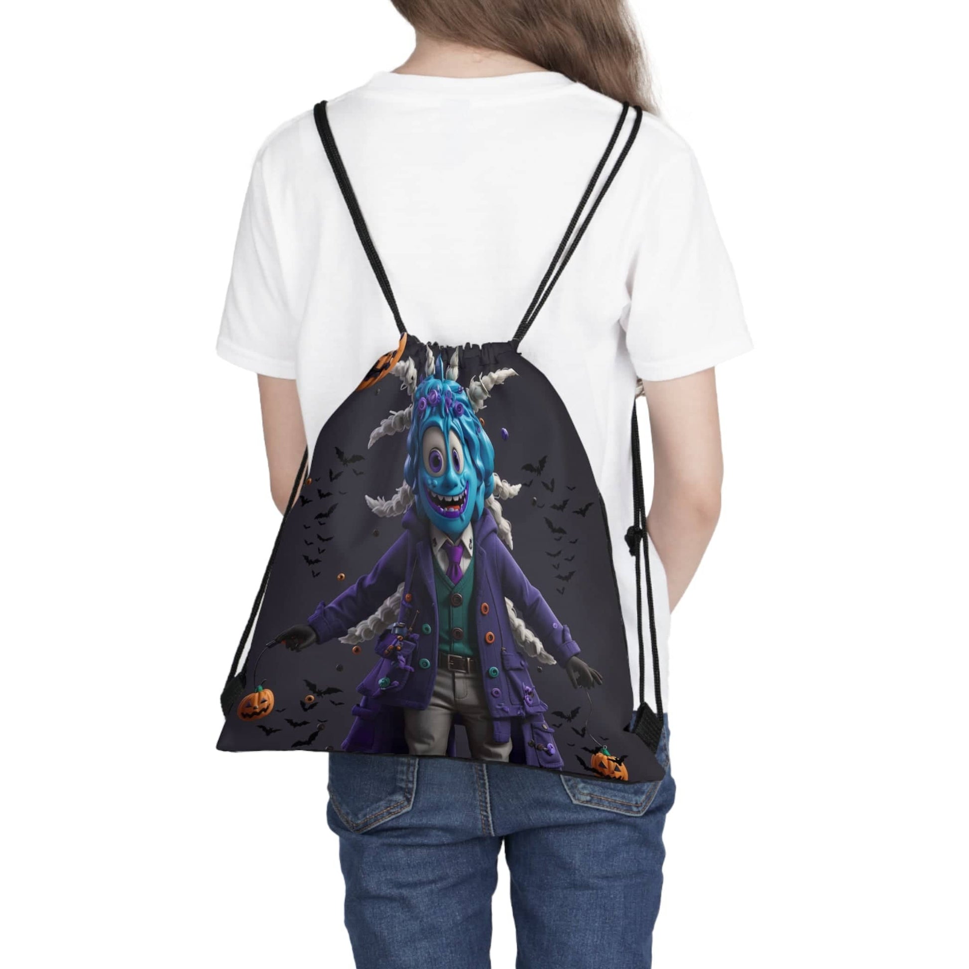 Ghoul's Night Out Drawstring Bag "A Spine-Chilling Companion for Halloween Adventures!" Bags Bigger Than Life   
