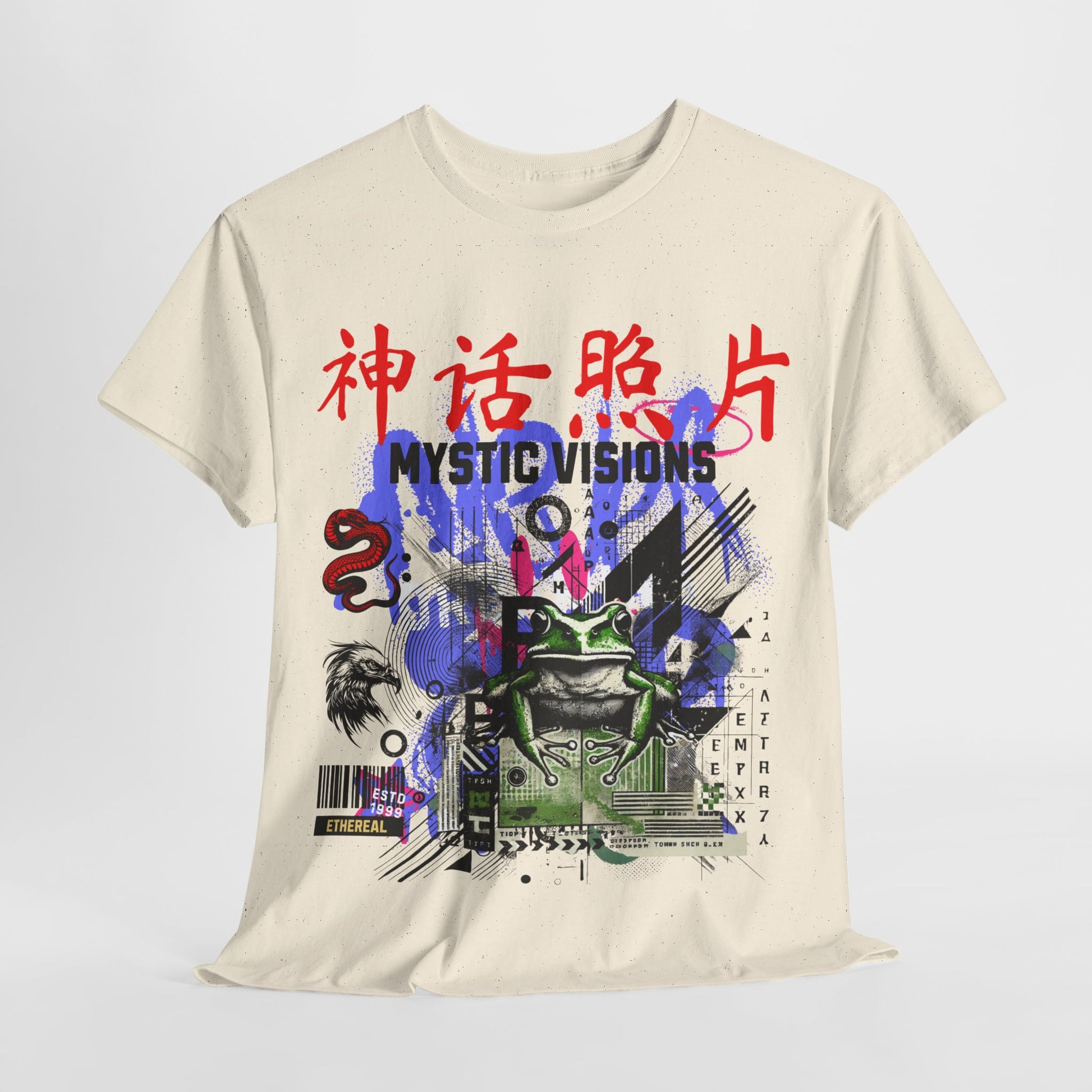 Futuristic Frog Unisex Heavy Cotton Tee