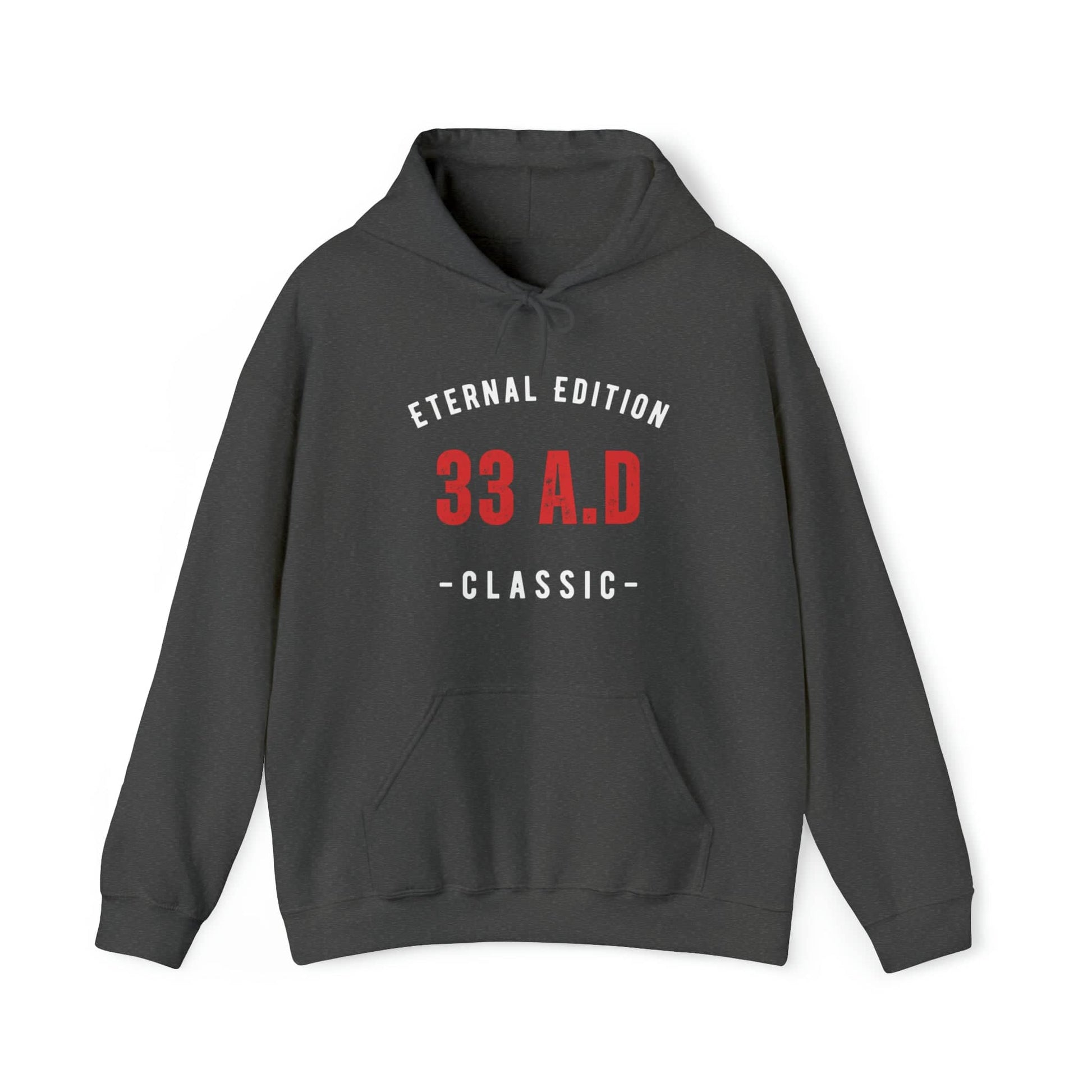 Eternal Edition Classic: Timeless Faith' Unisex Hoodie Hoodie Bigger Than Life Dark Heather S 