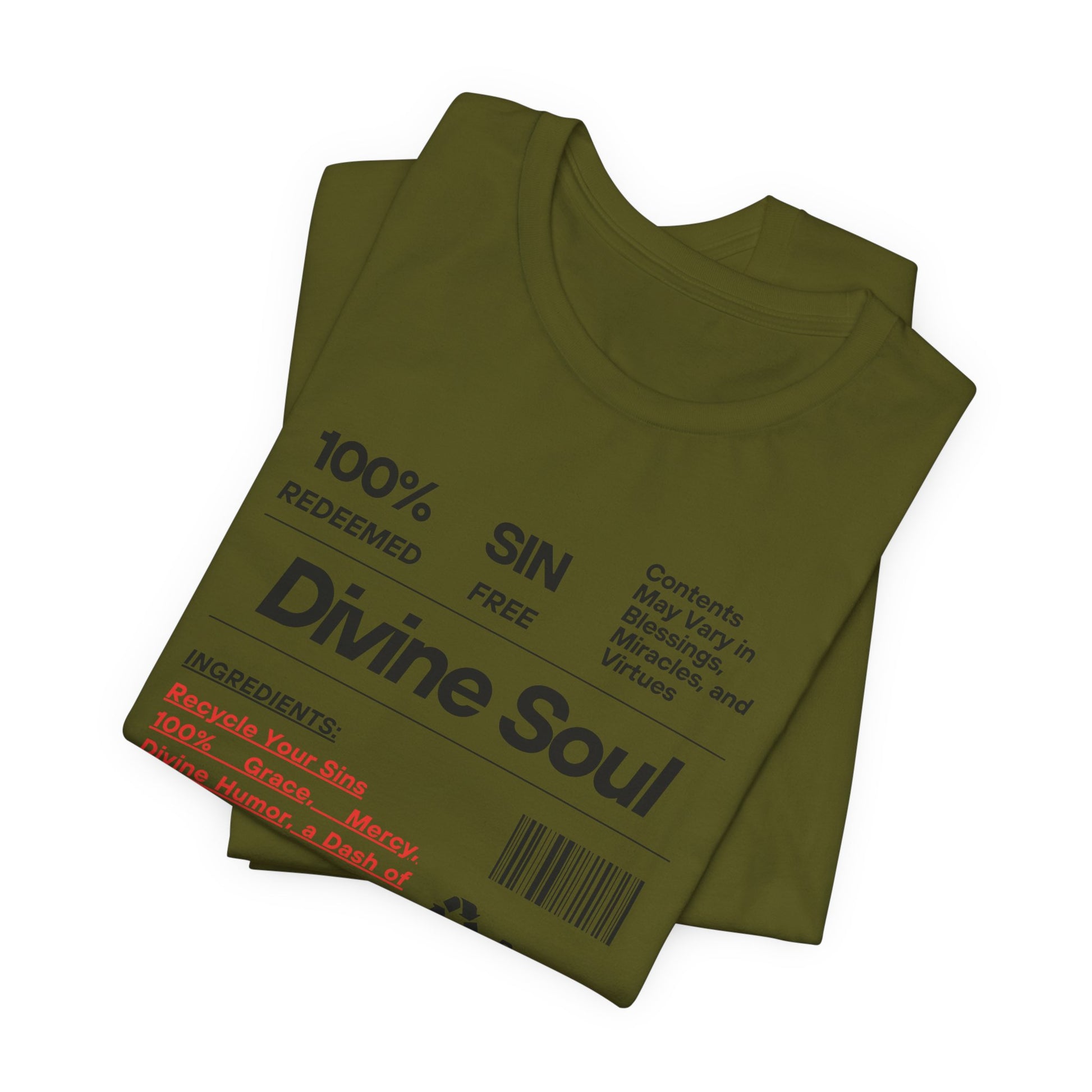 Divine Soul The Spiritual Essence Unisex Tee in L heather kelly, crafted for comfort and S style