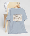 SoulSync A Soul Connection Unisex Tee in L aqua, crafted for comfort and S style