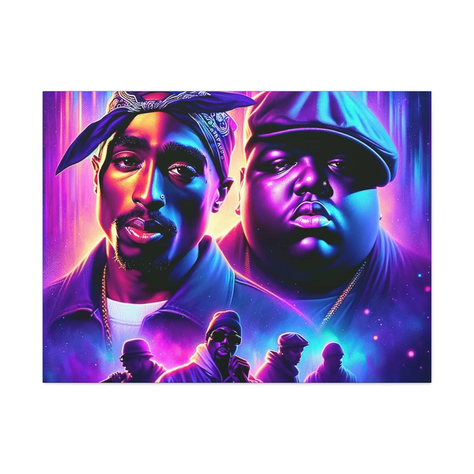 Hip-Hop Legends: The Luminaries Canvas Canvas Printify   