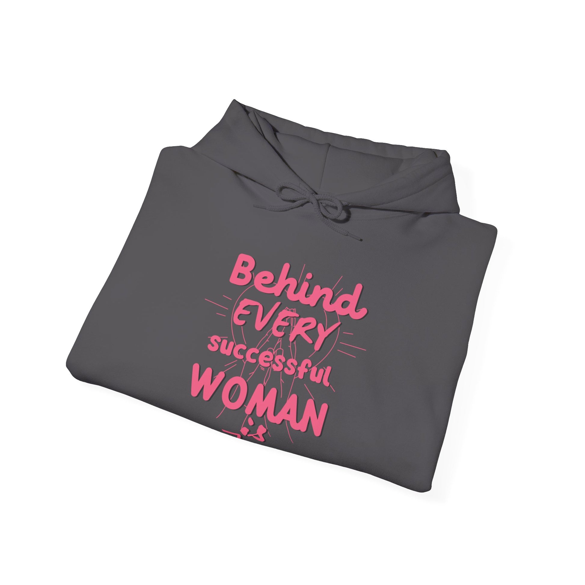 Successful Woman Unisex Hoodie in L dark heather, crafted for comfort and S style