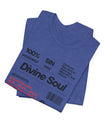 Divine Soul The Spiritual Essence Unisex Tee in M heather true royal, a must-have for everyday fashion