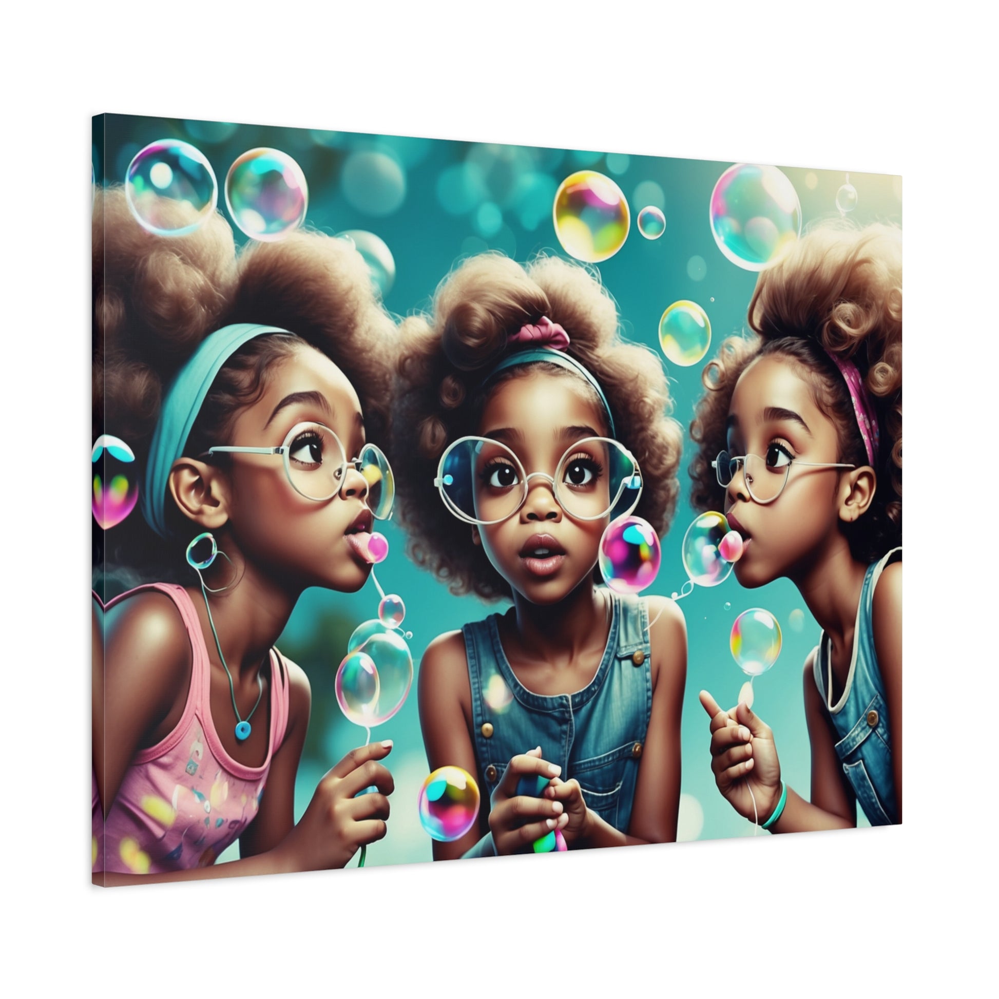 Bubble Dreams Canvas Art – A Playful Journey of Wonder and Joy