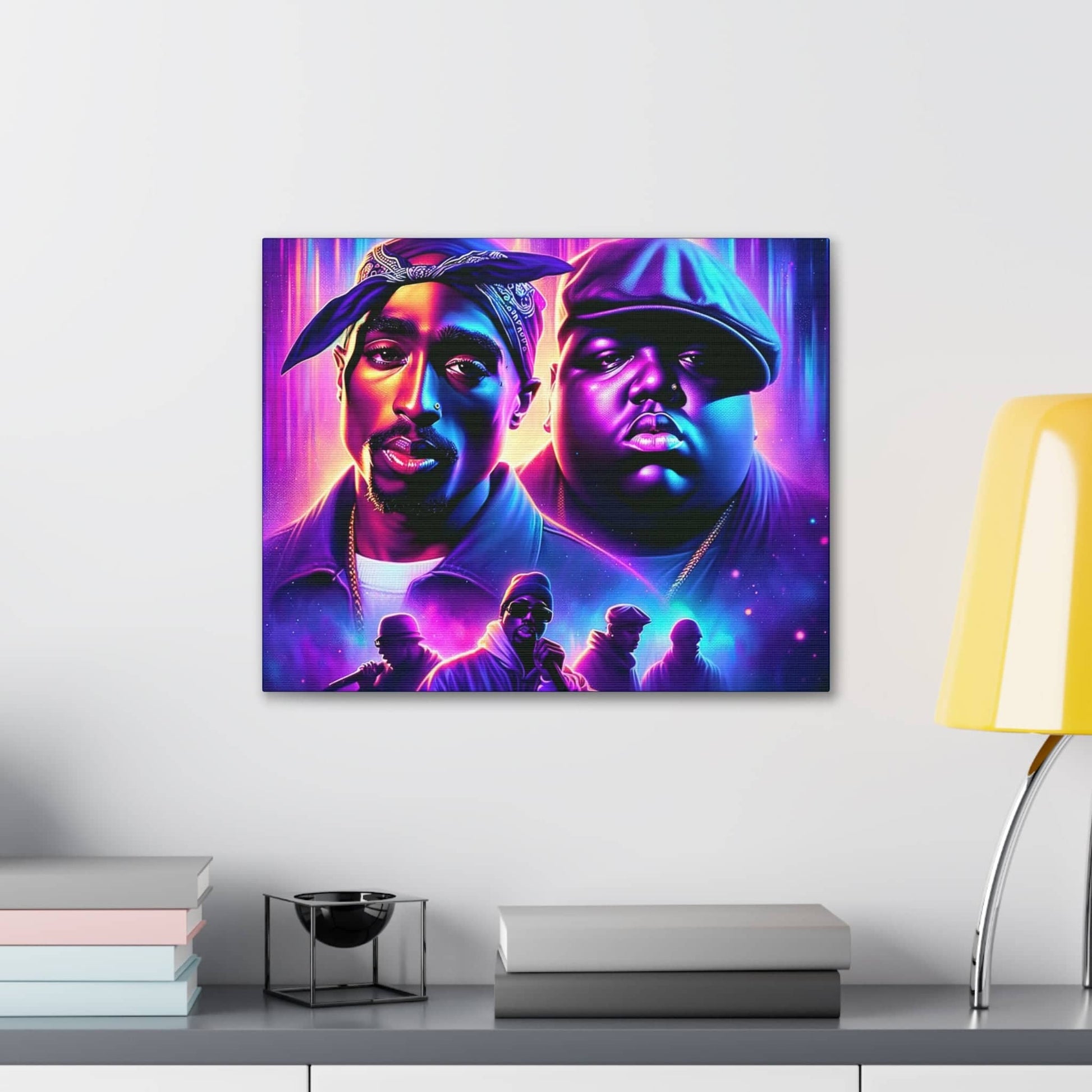 Hip-Hop Legends: The Luminaries Canvas Canvas Printify   