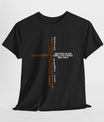 Faith and Strength Inspirational Tee in extra-L dark heather, a versatile piece for casual wear