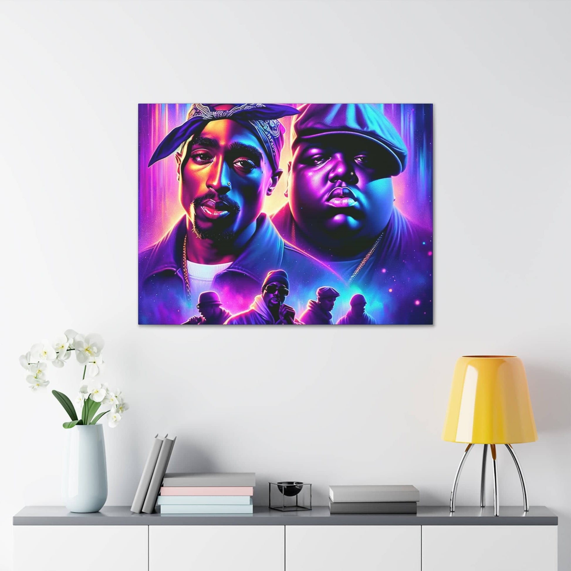 Hip-Hop Legends: The Luminaries Canvas Canvas Printify   